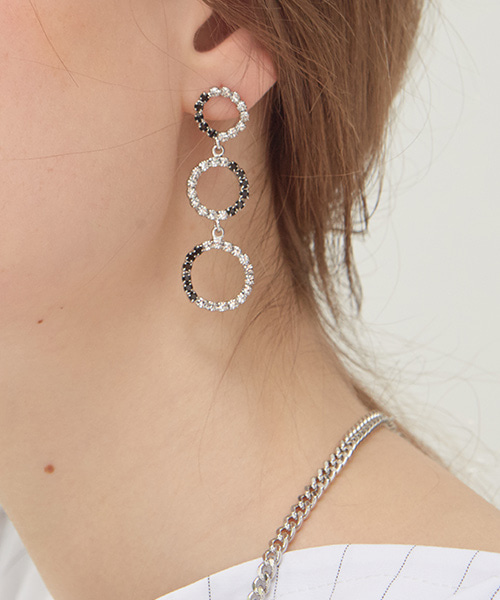 Circle extension earrings